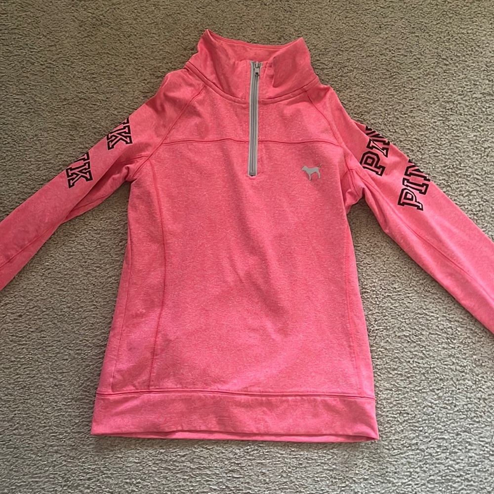 Pink half zip